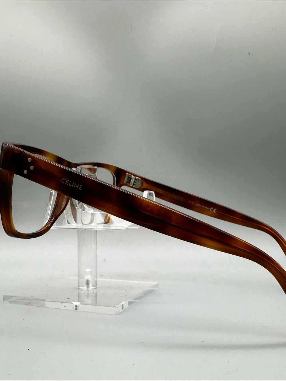 Celine CL5018IN 053 Dark Havana Tortoise Shell Square Eyeglass Frames 51-19-145